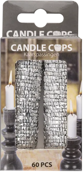 Изображение Подсвечник для свечи Купман алюминиевый Купман Интернэшнл к/у, 60 шт