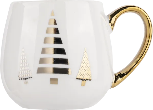 Изображение Кружка 375мл белая Купман с золотым рисунком Купман Интернэшнл , 1 шт
