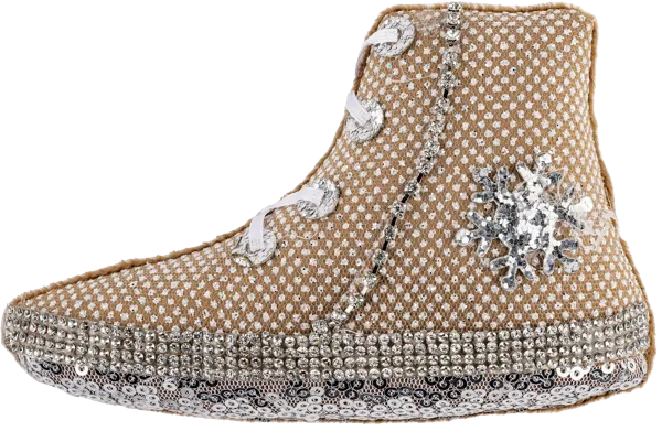 Изображение Елочное украшение 14см текстиль Купман кед белый бежевый в асс Купман Интернэшнл , 1 шт