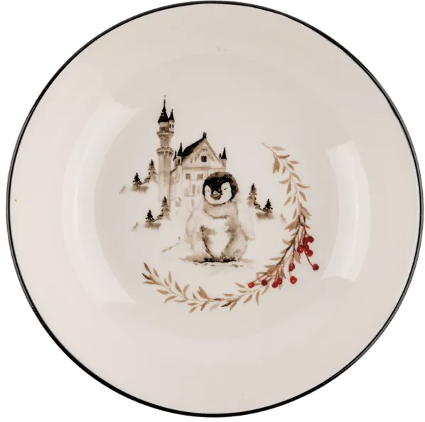 Изображение Миска 20см Купман звери в лесу белая Купман Интернэшнл , 1 шт