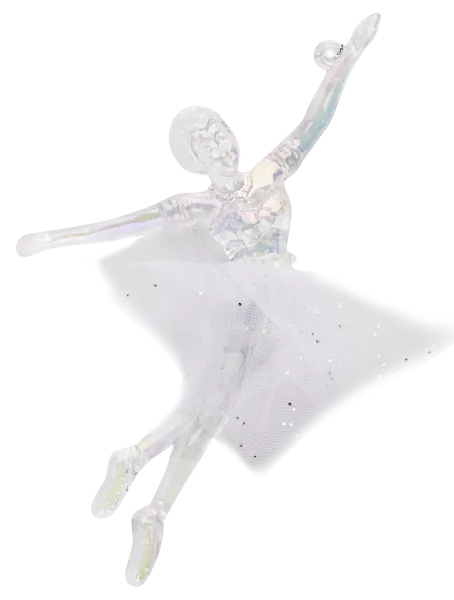 Изображение Подвеска 15см пластик Купман балерина в белой юбке Купман Интернэшнл , 1 шт