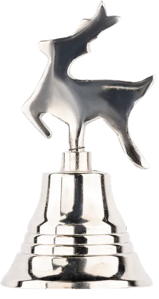 Изображение Колокольчик 10см серебро Купман с фигурной ручкой Купман Интернэшнл , 1 шт