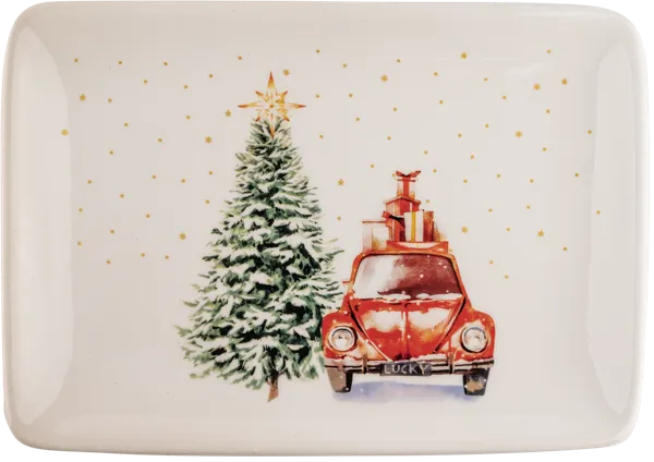 Изображение Блюдо 25*17см сервировочное Купман рождество доломит Купман Интернэшнл , 1 шт