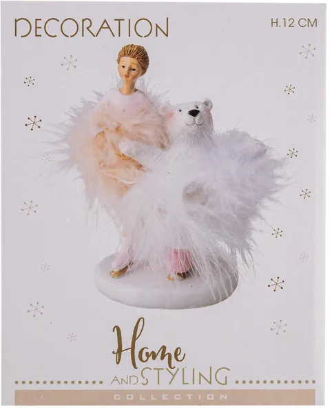 Изображение Статуэтка 12см Купман белый медведь с ангелом Купман Интернэшнл , 1 шт