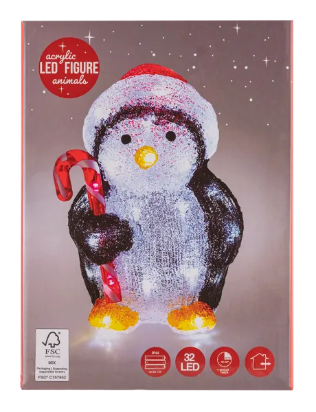 Изображение Светильник 24см на батарейках Купман олень сова мишка пингвин Купман Интернэшнл , 1 шт