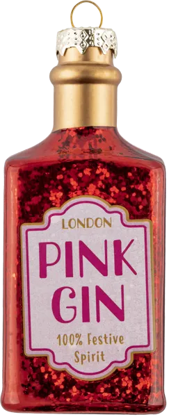 Изображение Елочное украшение 9см стекло Купман бутылочка джин в асс Купман Интернэшнл , 1 шт