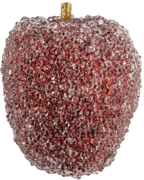 Изображение Елочное украшение 8см пластик Купман яблоко красное Купман Интернэшнл , 1 шт