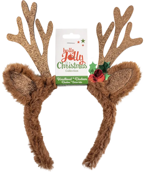 Изображение Ободок 30см плюш Купман рога с ушками Купман Интернэшнл , 1 шт