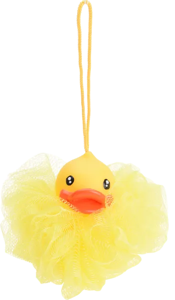 Изображение Мочалка для тела детская Купман уточка жёлтая розовая Купман Интернэшнл м/у, 1 шт