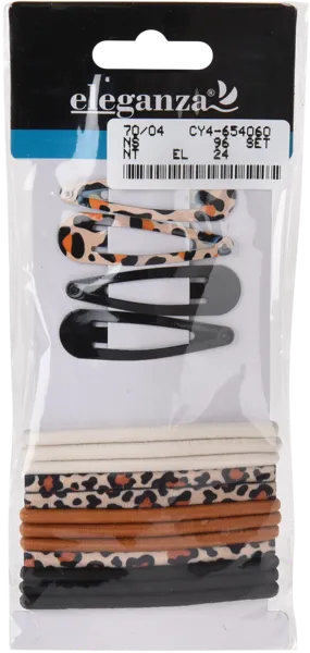 Изображение Набор для волос Элеганза резинки и заколки 16предм Купман Интернэшнл м/у, 1 шт