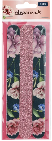 Изображение Пилочка для ногтей Элеганза цветочный принт Купман Интернэшнл п/у, 3 шт