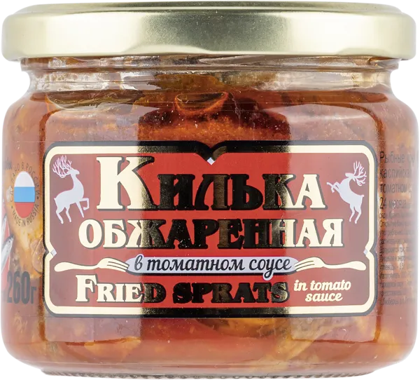 Изображение Килька в томатном соусе Вкусные консервы обжаренная Вкусные Консервы с/б, 260 г