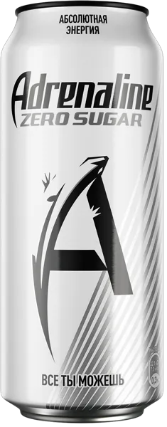 Изображение Напиток Энергетический Адреналин Раш Зеро Шуга Пепсико ж/б, 0,449 л