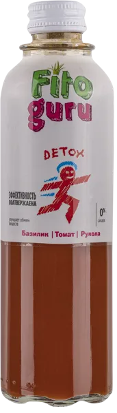 Изображение Напиток сокосодержащий негаз Фитогуру Томат Базилик Гарциния Фуд Витс Пэрпус с/б, 0,33 л