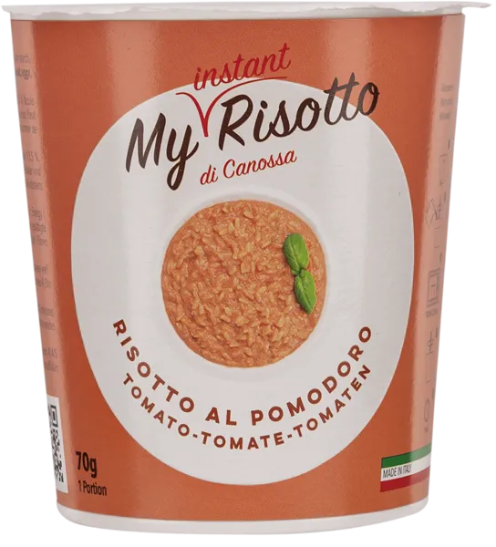 Изображение Ризотто быстрого приготовления Май Инстант Ризотто томат базилик Паста Каниола СРЛ к/у, 70 г