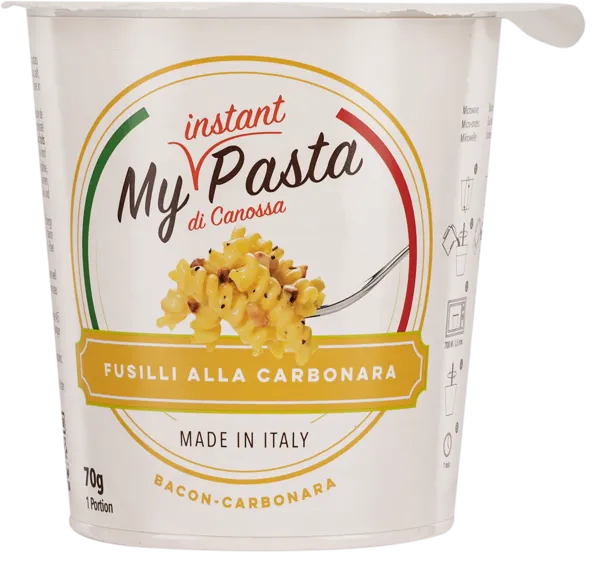 Изображение Паста быстрого приготовления Май Инстант Паста фузилли карбонара Паста Каниола СРЛ к/у, 70 г