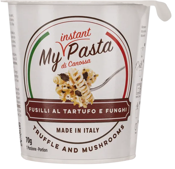 Изображение Паста быстрого приготовления Май Инстант Паста фузилли трюфель грибы Паста Каниола СРЛ к/у, 70 г