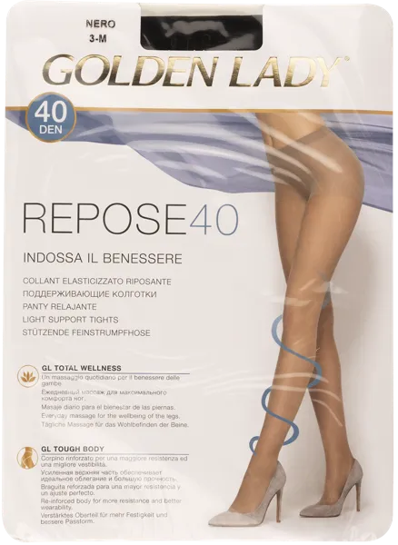 Изображение Колготки 40 ден размер 3 Голден Леди Репосе Мелон Единая Европа Элит м/у, 1 шт