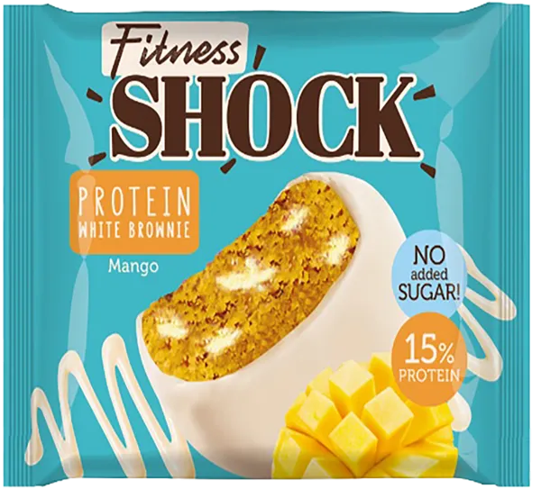 Изображение Пирожное протеиновое Фитнес шок брауни манго Фитнес десерты м/у, 50 г