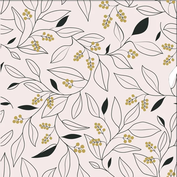 Изображение Бумага 70*100см упаковочная Би Смарт веточки джун розовая Созидание м/у, 1 шт