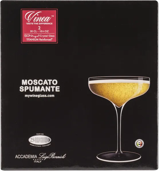 Изображение Бокал 300мл для шампанского Луиджи Бормиоли винея креманка Луиджи Бормиоли к/у, 2 шт