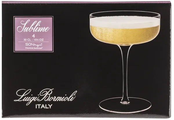 Изображение Бокал 300мл для шампанского Луиджи Бормиоли сублим креманка Луиджи Бормиоли к/у, 4 шт