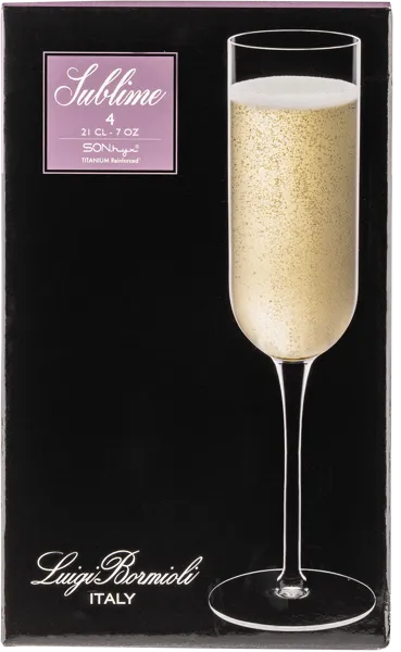 Изображение Бокал 210мл для шампанского Луиджи Бормиоли сублим Луиджи Бормиоли к/у, 4 шт