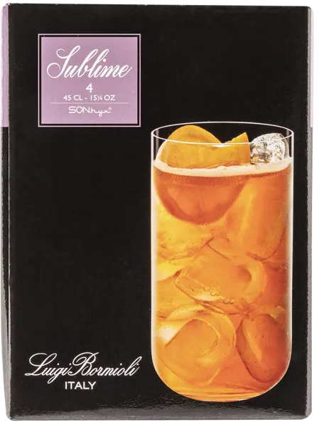 Изображение Стакан 450мл для напитков Луиджи Бормиоли сублим Луиджи Бормиоли к/у, 4 шт