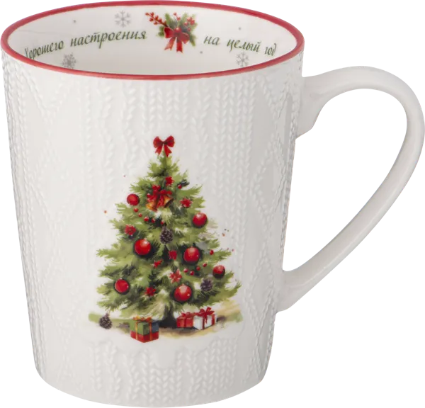 Изображение Кружка 400мл белая Лефард хорошего настроения Лефард , 1 шт