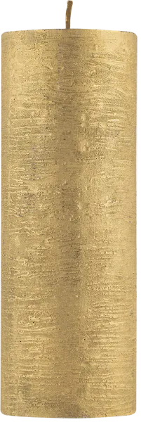 Изображение Cвеча 20см столбик Мельт золотая Кэндл фэктори , 1 шт