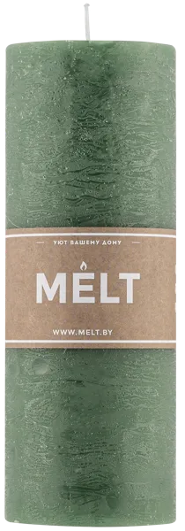 Изображение Cвеча 20см столбик Мельт темно-зеленая Кэндл фэктори , 1 шт