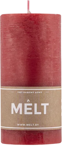 Изображение Cвеча 15см столбик Мельт бургундия Кэндл фэктори , 1 шт