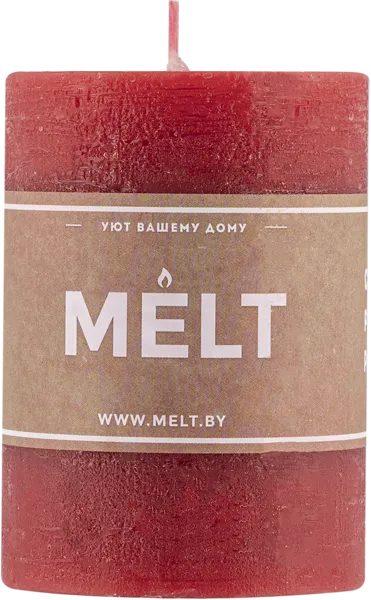 Изображение Cвеча 10см столбик Мельт бургундия Кэндл фэктори , 1 шт