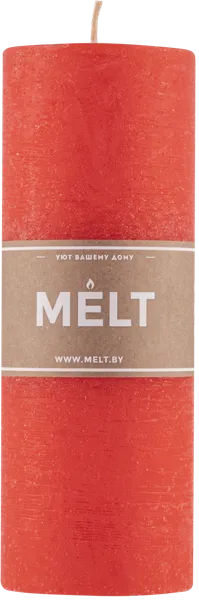 Изображение Cвеча 20см столбик Мельт красная Кэндл фэктори , 1 шт