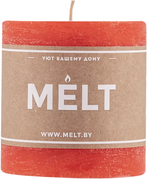 Изображение Cвеча 7,5см столбик Мельт красная Кэндл фэктори , 1 шт