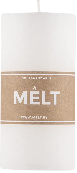 Изображение Cвеча 15см столбик Мельт белая Кэндл фэктори , 1 шт