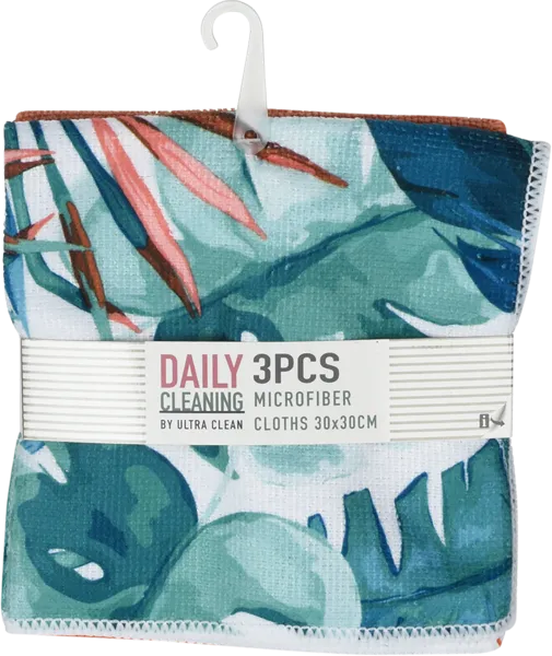 Изображение Тряпка 30см для уборки Купман тропики микрофибра Купман Интернэшнл , 3 шт