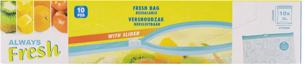 Изображение Пакеты 3л для хранения Купман зиплок Купман Интернэшнл к/у, 10 шт