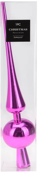 Изображение Верхушка 27,5см пластик Купман фуксия глянцевая матовая Купман Интернэшнл п/у, 1 шт