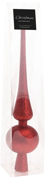 Изображение Верхушка 27,5см пластик Купман красная глянцевая матовая Купман Интернэшнл п/у, 1 шт