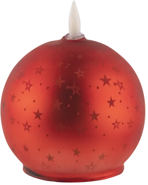 Изображение Светильник 10см красный Купман елочный шар Купман Интернэшнл , 1 шт