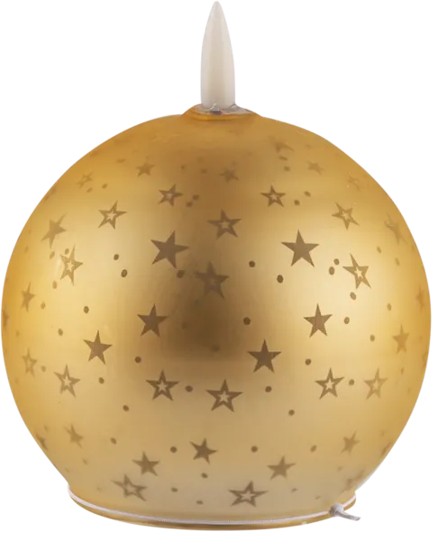 Изображение Светильник 10см золотой Купман елочный шар Купман Интернэшнл , 1 шт