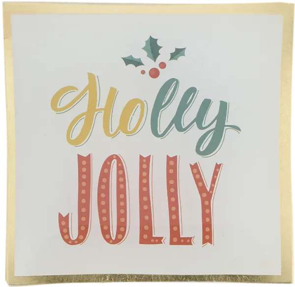 Изображение Тарелка 10*10см стекло Купман новогодняя кремовая Купман Интернэшнл , 1 шт