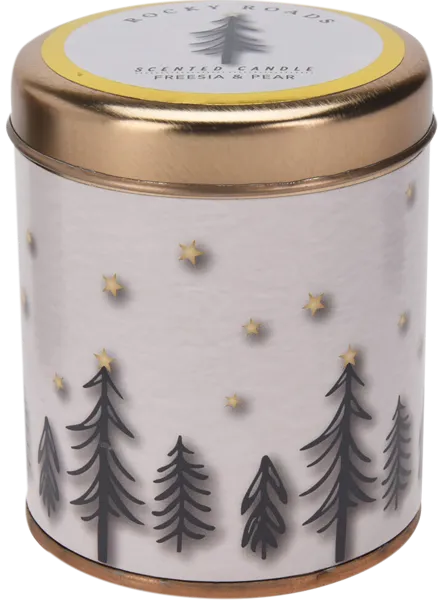 Изображение Свеча 7*8см в банке Купман арома елки черно-белая Купман Интернэшнл , 1 шт