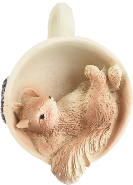 Изображение Елочное украшение 5см Купман зверята в чашке Купман Интернэшнл , 1 шт