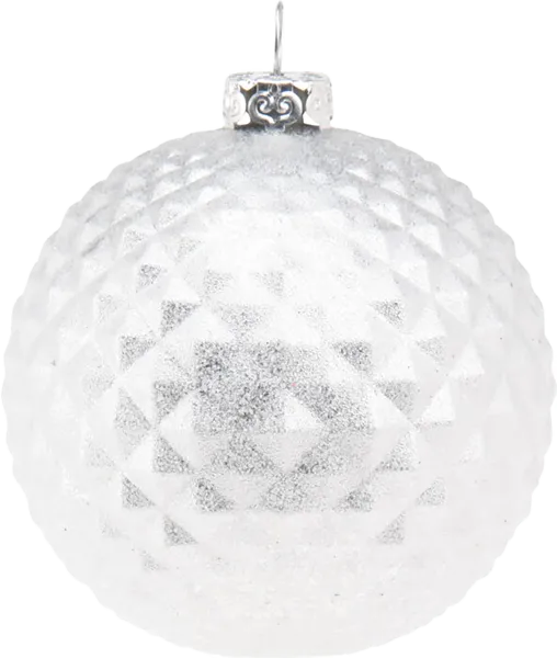 Изображение Шар 8см пластик Купман змеиный серебряный Купман Интернэшнл , 1 шт