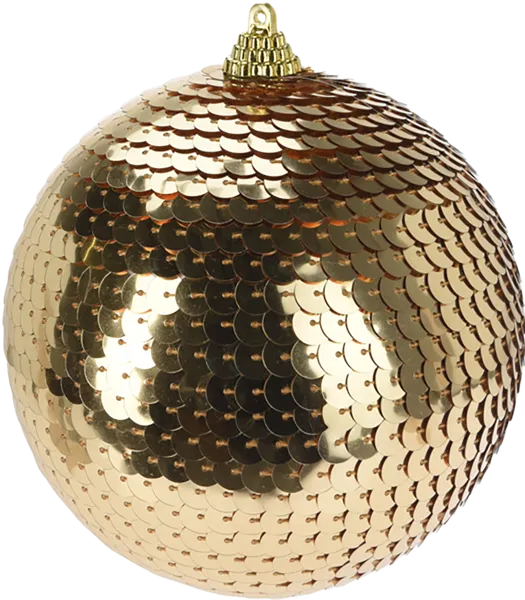 Изображение Шар 11см Купман пайетки золотой Купман Интернэшнл , 1 шт