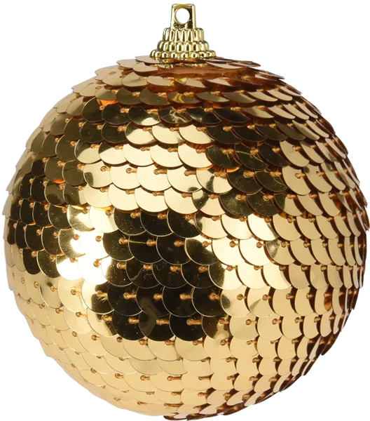 Изображение Шар 7см Купман пайетки золотой Купман Интернэшнл , 1 шт