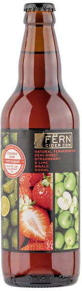 Изображение Медовуха 6,0% Ферн Яблоко Клубника Лайм Роял Фрут Бел с/б, 0,5 л