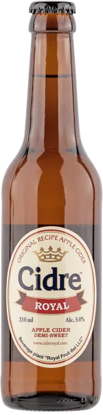 Изображение Сидр яблочный п/сл 5,0% Роял Роял Фрут Бел с/б, 0,33 л